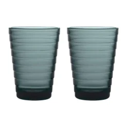 Trinkglas 2er-Set 0,33 l Aino Aalto Dark Grey<Iittala Hot