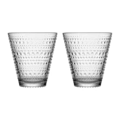 Iittala Weihnachten|Silvesterparty|Trinkglas 2er-Set Kastehelmi klar