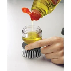 Joseph Joseph Bürsten|Abwaschbürste Palm Scrub 13 cm grau