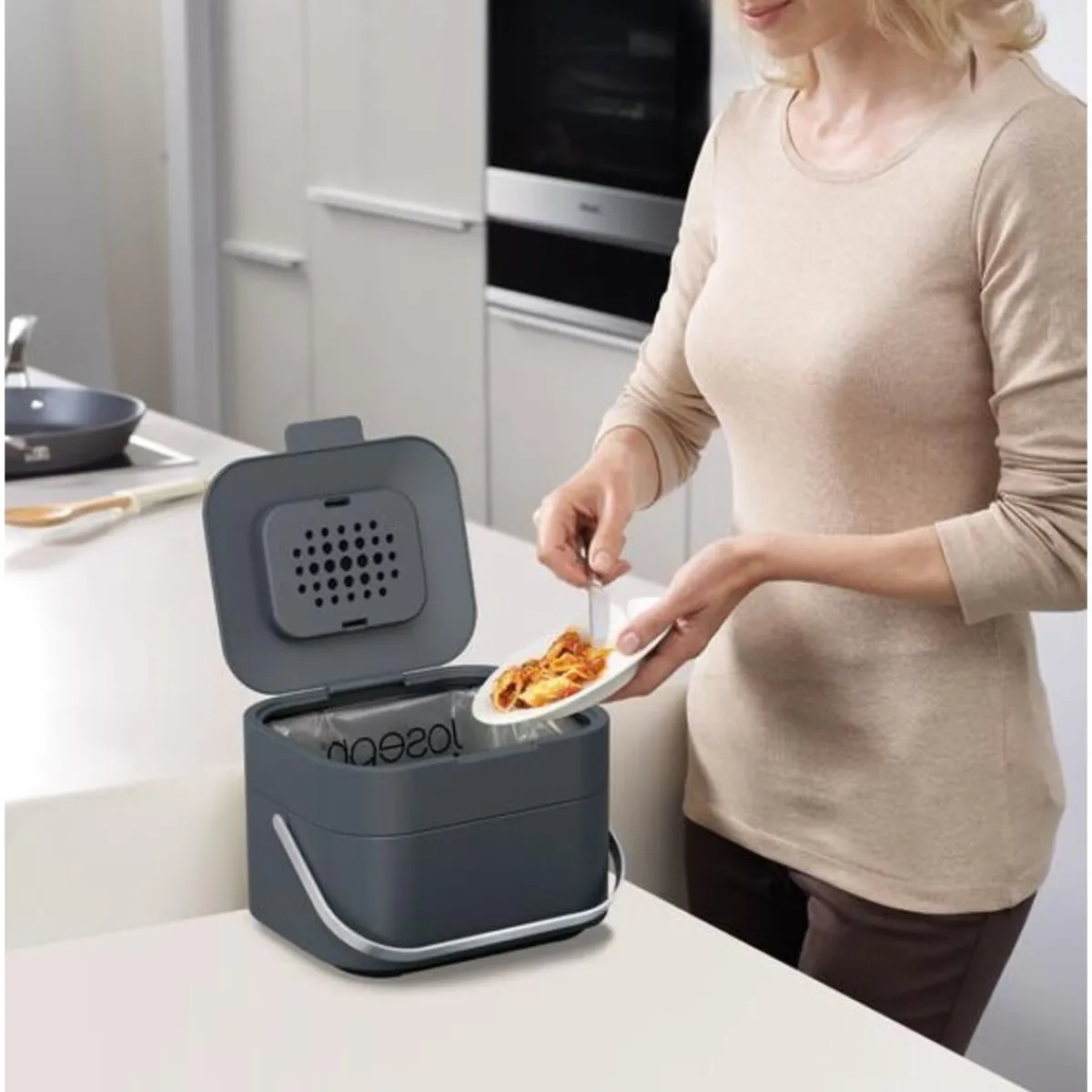 Mülleimer 4l Stack graphit<Joseph Joseph Sale