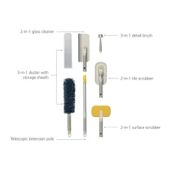 Joseph Joseph Neuheiten|Reinigungsset 6-tlg. CleanTech stone