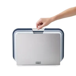 Joseph Joseph Schneidebretter Aus Kunststoff|Messer & Co. Entdecken|Schneidebrett-Set 4-tlg. Nest grau