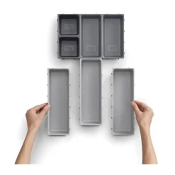 Schubladenorganizer 7tlg. grau DrawerStore<Joseph Joseph