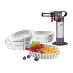 Küchenprofi Kochwelt Entdecken|Crème Brûlée-Set 7-tlg. Deluxe mehrfarbig
