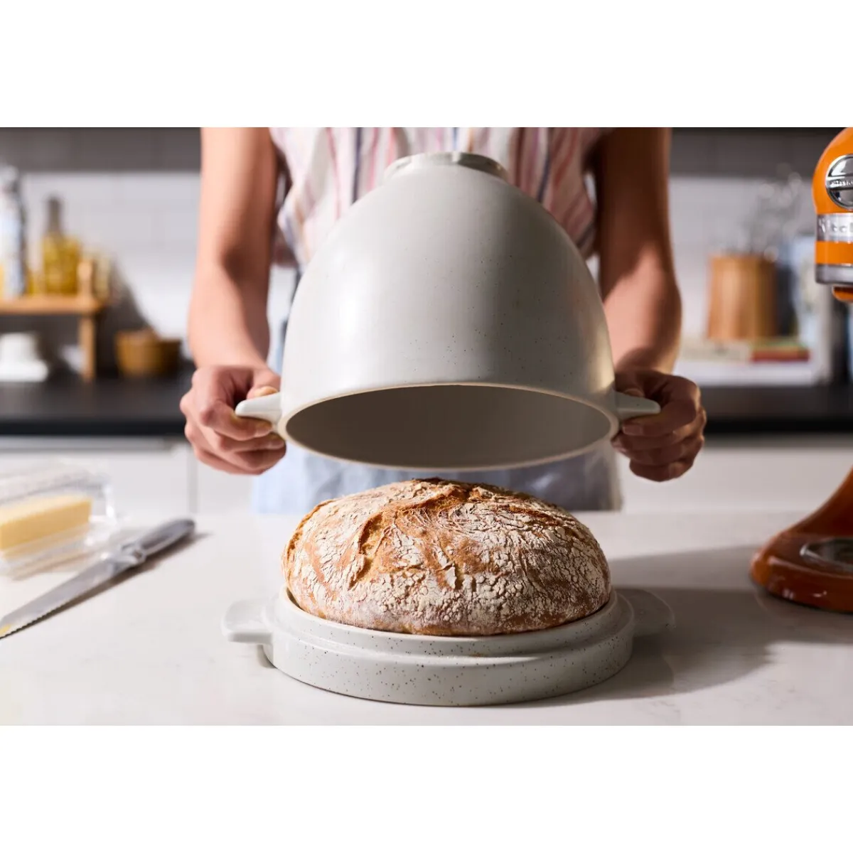 Brot-Backschüssel Grey Speckle für Küchenmaschine 4,8l<KitchenAid Discount