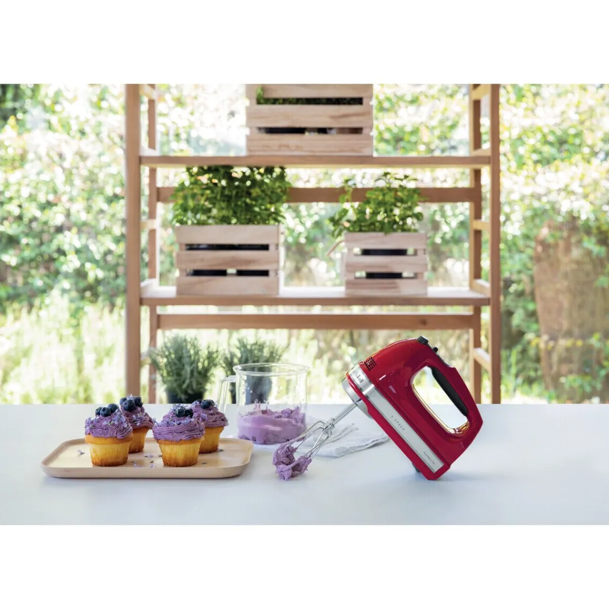 Handmixer 20 cm 85 W Artisan Empire Rot<KitchenAid Sale