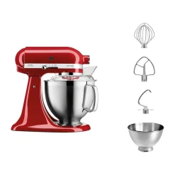 KitchenAid Weihnachtsbäckerei|Weihnachtsbäckerei|Küchenmaschine 4,8 l 300 W Artisan Premium Empire Rot