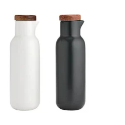 Essig / Öl Set Porzellan schwarz/weiss 320ml<Ladelle Hot