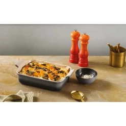 Auflaufform rechteckig 24x32cm schwarz glänzend<Le Creuset Discount