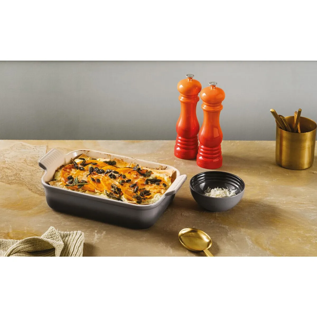 Auflaufform rechteckig 24x32cm schwarz glänzend<Le Creuset Discount
