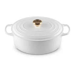 Bräter mit Deckel 31 cm Signature White<Le Creuset Online