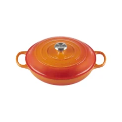 Le Creuset Winterküche|Gourmet-Profitopf mit Deckel 30 cm Signature Ofenrot
