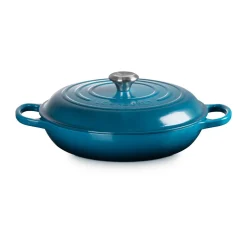 Le Creuset Italienische Genüsse|Gourmet-Profitopf mit Deckel 30 cm Signature Deep Teal