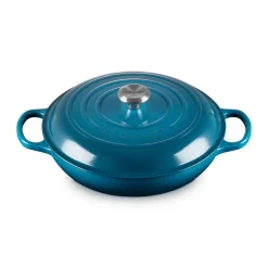Le Creuset Italienische Genüsse|Gourmet-Profitopf mit Deckel 30 cm Signature Deep Teal
