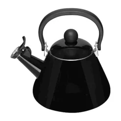 Wasserkessel 1,6l emailliert Kone schwarz mit Flöte<Le Creuset Hot