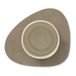 Glasuntersetzer 11x13 cm Curve Corduroy nomad grey<LINDDNA Hot