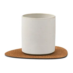 Glasuntersetzer 11x13 cm Curve Hippo nature<LINDDNA Discount