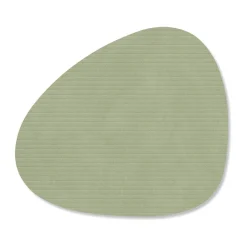 Glasuntersetzer 11x13 cm Curve Corduroy olive green<LINDDNA Hot