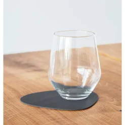 LINDDNA Untersetzer|Tischdeko Weihnachten|Glasuntersetzer 11x13 cm Curve Nupo anthracite