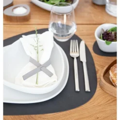 Tischset L 37x44 cm Curve Nupo black<LINDDNA Discount