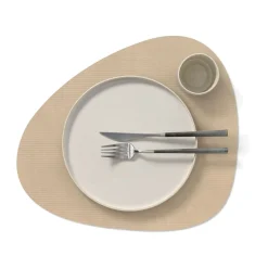 Tischset L 37x44 cm Curve Corduroy sand<LINDDNA Clearance