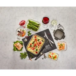 Lock & Lock Meal Prep|Frischhaltedose 0,5 l Oven Glass grau