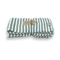 Tischdecke 145x250 cm Misty Edge Jeep Green<Lovely Linen Outlet