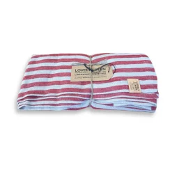 Tischdecke 145x250 cm Misty Edge Real Red<Lovely Linen Clearance