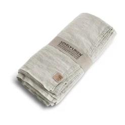 Lovely Linen Tischwäsche|Tischdecke 100x100 cm Lovely Light Grey