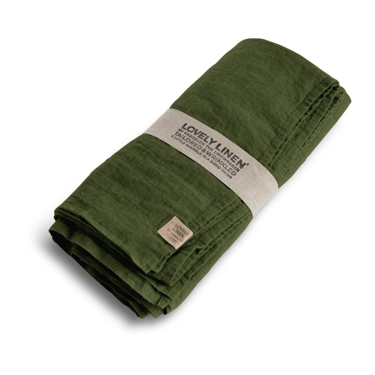 Tischdecke 100x100 cm Lovely Jeep Green<Lovely Linen Sale