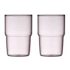 Trinkglas 2er-Set Torino pink<Lyngby Glas Hot