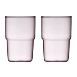 Lyngby Glas Weihnachten|Trinkglas 2er-Set Torino pink