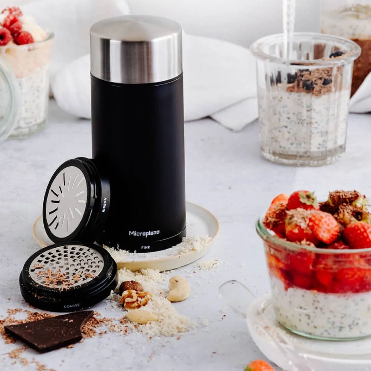 Universalmühle 3in1 18 cm schwarz<Microplane Best