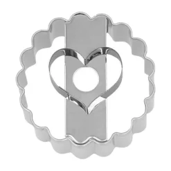 RBV Birkmann Kochwelt Entdecken|Backzubehör|Ausstecher Herz 5 cm Linzer silber