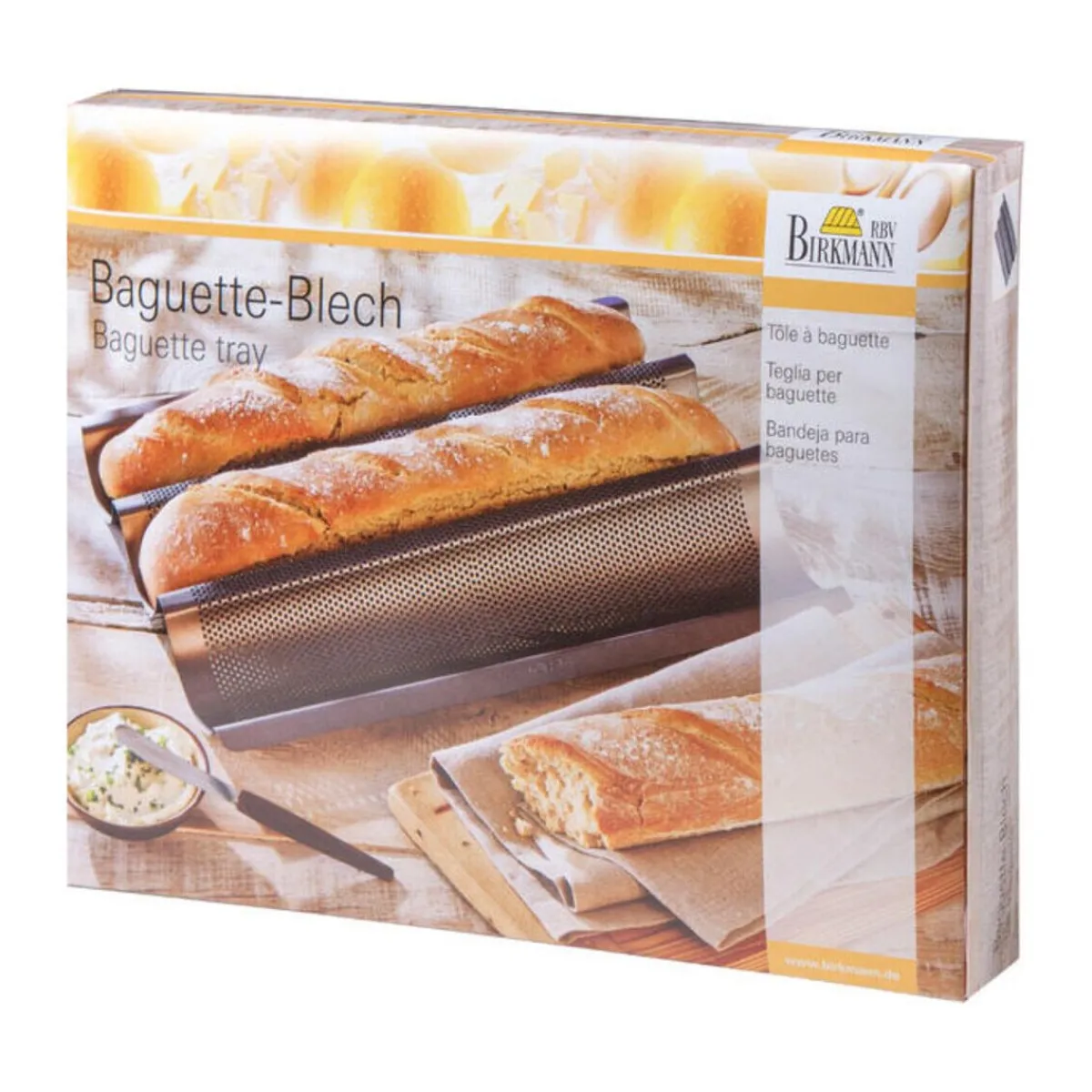 RBV Birkmann Kochwelt Entdecken|Backformen|Baguette-Blech 38x29 cm Laib & Seele anthrazit