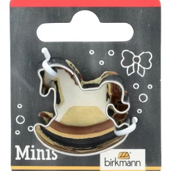 Mini-Ausstecher Schaukelpferd 3 cm edelstahl<RBV Birkmann