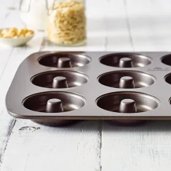 RBV Birkmann Kochwelt Entdecken|Backformen|Mini-Donut-Blech 26x37 cm Easy Baking grau