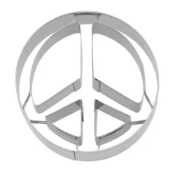 RBV Birkmann Kochwelt Entdecken|Backzubehör|Präge-Ausstecher Peace 6 cm edelstahl