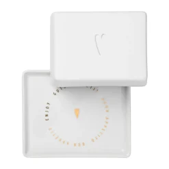 Butterdose Herz 125 g weiß<Räder Outlet
