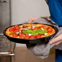 Pizzablech 36 cm Classic Schwarz<Riess Hot