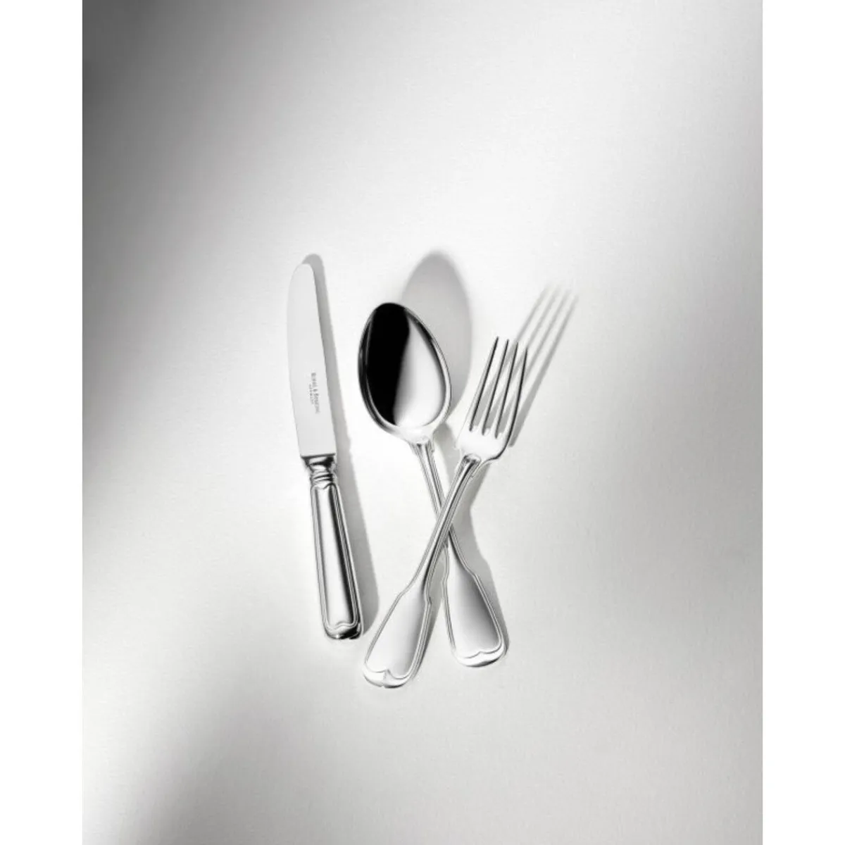 4 tlg. Garnitur Alt Faden 150 g versilbert<Robbe & Berking New