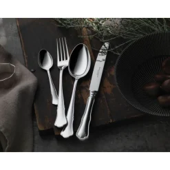 Robbe & Berking Versilbertes Besteck|4 tlg. Garnitur Alt Chippendale 150 g versilbert