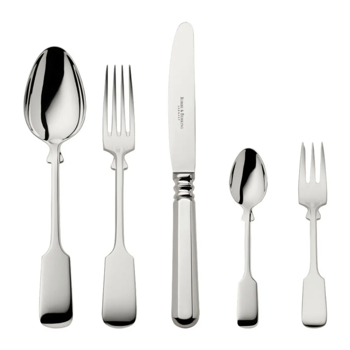 Robbe & Berking Echtsilber Besteck|Menübesteck-Set 30-tlg. Alt-Spaten 925 Sterlingsilber