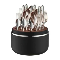 The Box - Martele 925 Sterlingsilber inkl. 24-tlg Besteckset Frozen Black<Robbe & Berking