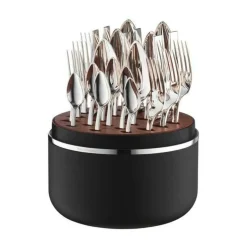 The Box - Riva 150 g versilbert inkl. 24-tlg Besteckset Frozen Black<Robbe & Berking Discount