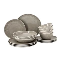 Rosenthal Geschirrsets 4 Personen|Winterküche|Geschirr-Set 16-tlg. Junto Pearl Grey