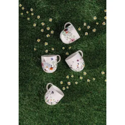 Rosenthal Geschirrsets 4 Personen|Henkelbecher 4er-Set Brillance Grand Air Mixed