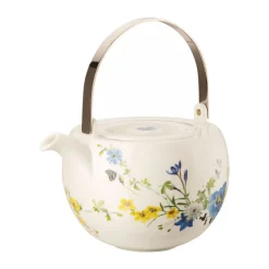 Rosenthal Teekannen|Teekannen|Teekanne 6 P. 3-tlg Brillance Fleurs des Alpes