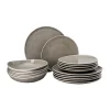 Teller-Set 18-tlg. Junto Pearl Grey<Rosenthal Clearance