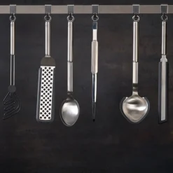 Portionslöffel Rundgriff mit Silikonrand 32,5cm<Rösle Discount